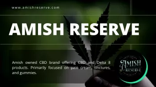 Amish Reserve | Delta 8 THC Products