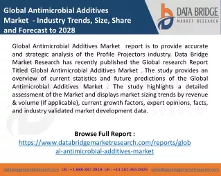 global antimicrobial additives market industry