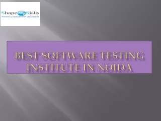Best software testing institute in Noida ppt 2