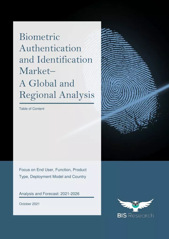 biometric authentication and identification