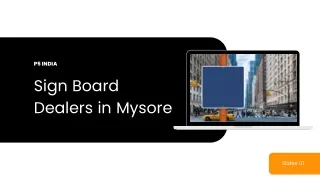 Sign Board Dealers in Mysore  P5 India