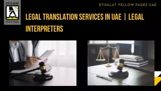 Legal Translation Services in UAE | Legal Interpreters