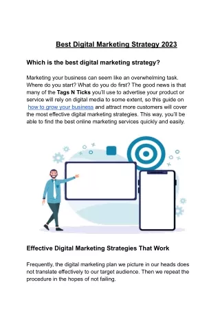 best digital marketing strategy 2023