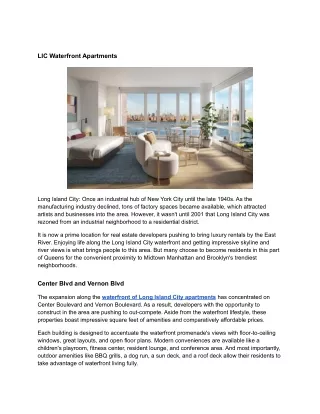 LIC Waterfront Apartments - Gotham Point