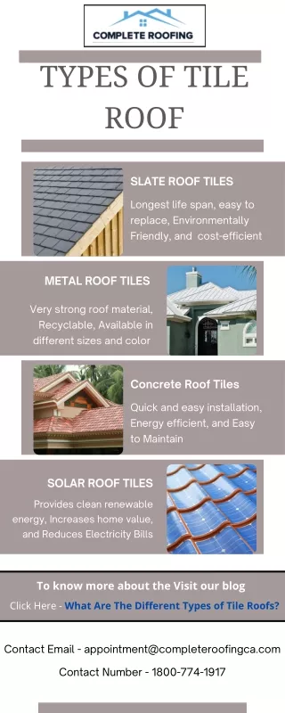 types of tile roof