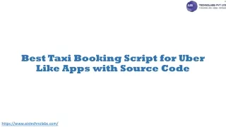 Best Taxi Booking Script for Uber Like Apps with Source Code