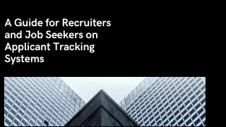 a guide for recruiters and job seekers