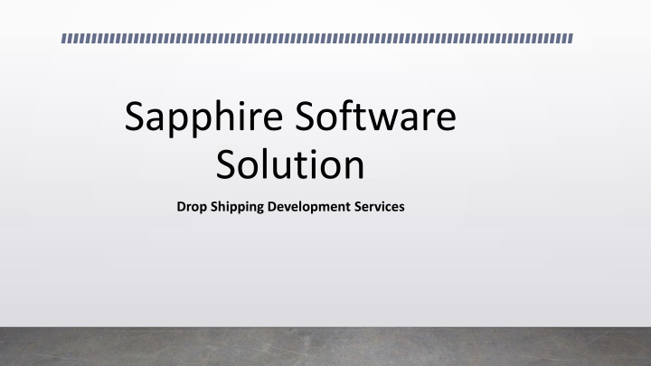 sapphire software solution