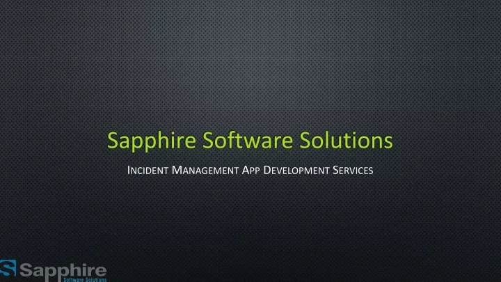 sapphire software solutions