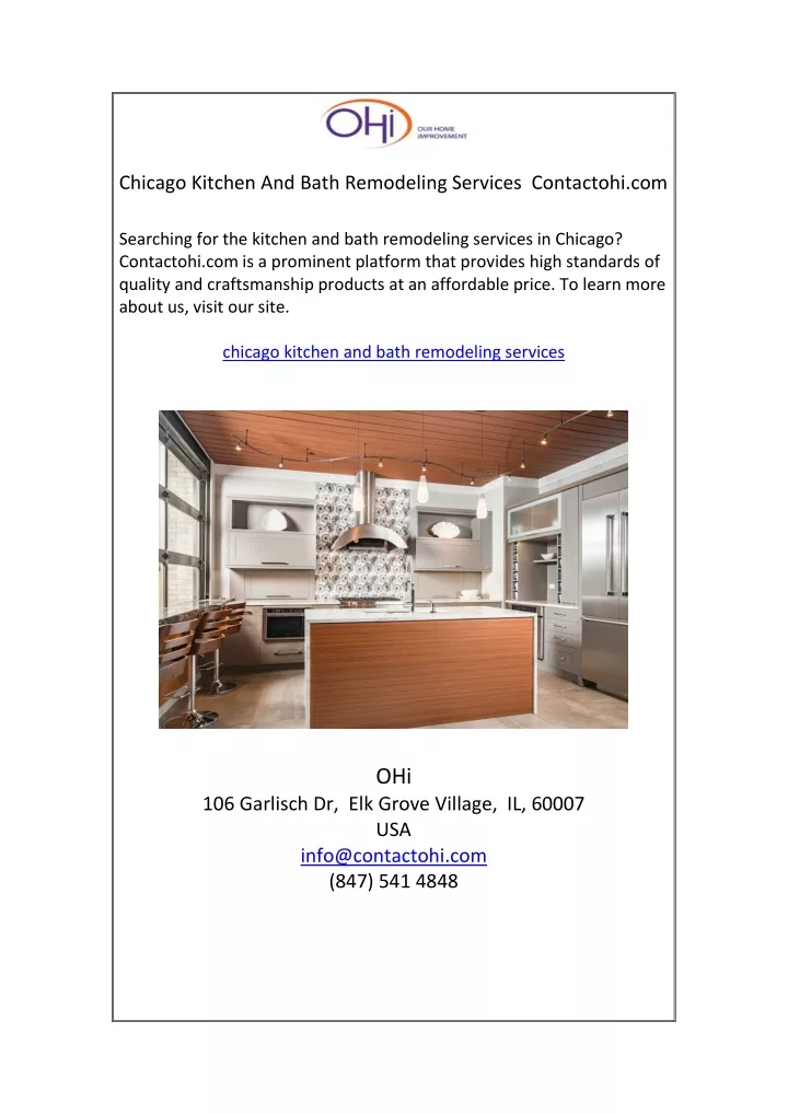 chicago kitchen and bath remodeling services