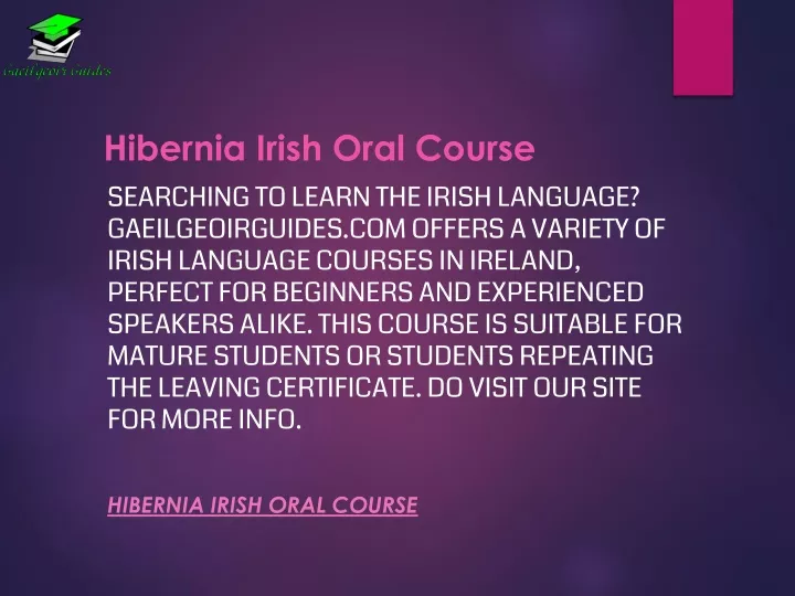 hibernia irish oral course