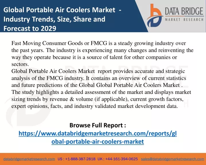 global portable air coolers market industry
