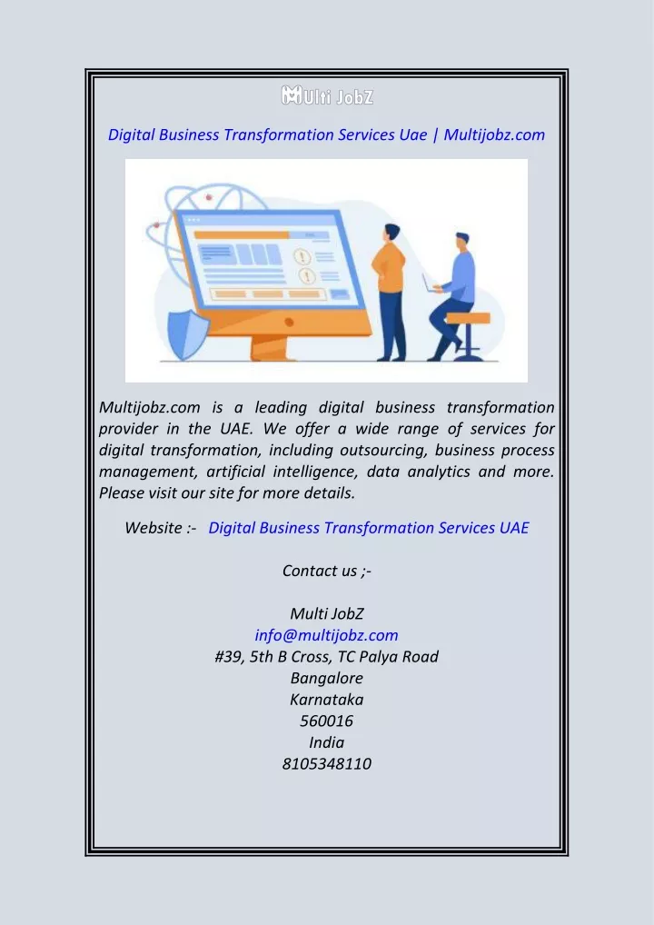 digital business transformation services