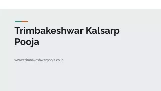 Trimbakeshwar Kalsarp Pooja