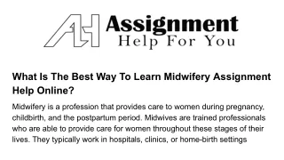 what is the best way to learn midwifery
