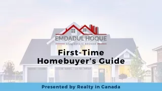 first time homebuyer s guide