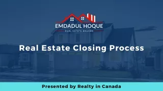 real estate closing process