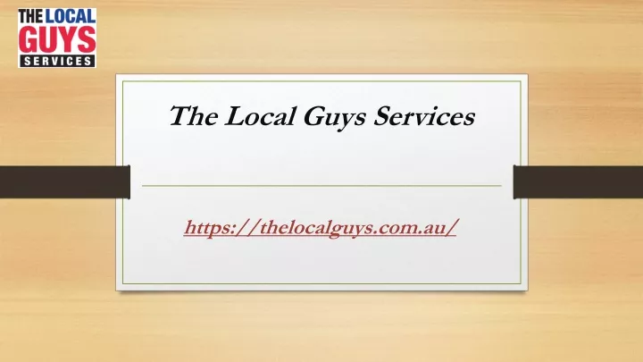 the local guys services