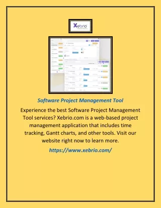 software project management tool