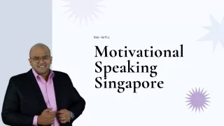 Motivational Speaking Singapore