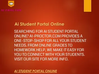 ai student portal online