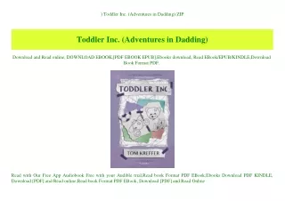 ^DOWNLOAD-PDF) Toddler Inc. (Adventures in Dadding) ZIP