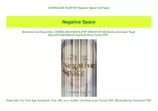 [DOWNLOAD IN @PDF] Negative Space Full Pages