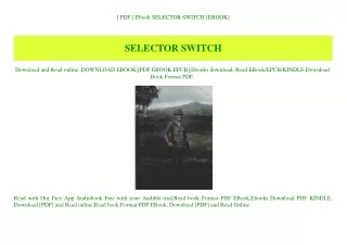 [ PDF ] Ebook SELECTOR SWITCH [EBOOK]