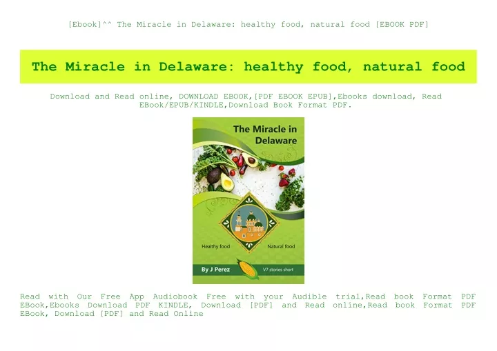 ebook the miracle in delaware healthy food