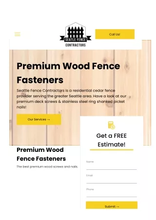 Fence Company Seattle