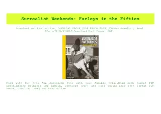(READ-PDF!) Surrealist Weekends Farleys in the Fifties ebook