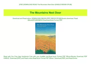 [PDF] DOWNLOAD READ The Mountains Next Door [KINDLE EBOOK EPUB]