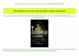 textbook the shadow line novel by joseph conrad