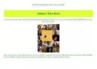 DOWNLOAD EBOOK Athletes Who Rock PDF