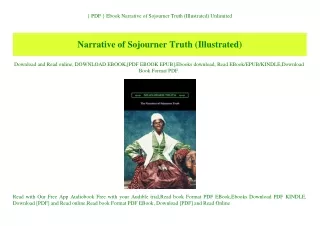 { PDF } Ebook Narrative of Sojourner Truth (Illustrated) Unlimited