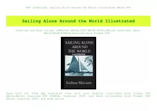 PDF [Download] Sailing Alone Around the World Illustrated eBook PDF
