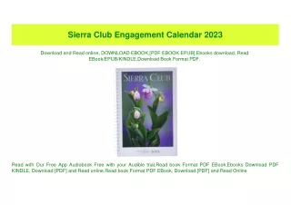 (READ)^ Sierra Club Engagement Calendar 2023 [EBOOK PDF]