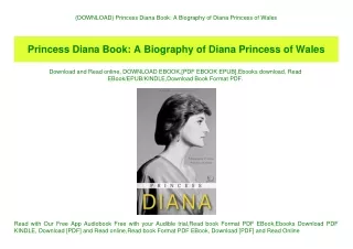 {DOWNLOAD} Princess Diana Book A Biography of Diana Princess of Wales (DOWNLOAD E.B.O.O.K.^)