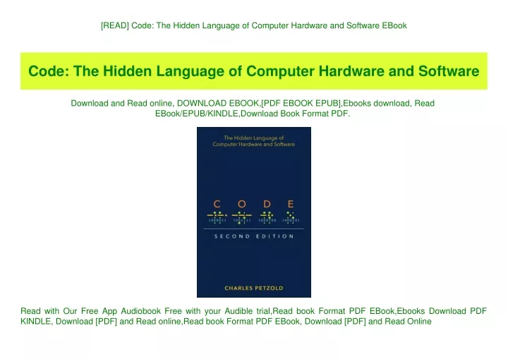 PPT [READ] Code The Hidden Language of Computer Hardware and Software