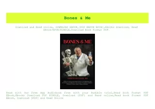 PDF) Bones & Me [R.A.R]