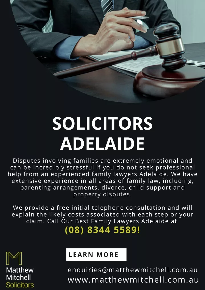 solicitors adelaide disputes involving families