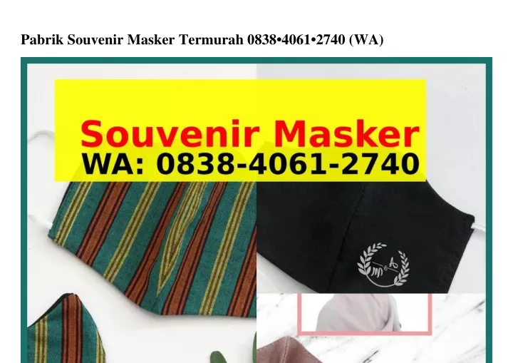 pabrik souvenir masker termurah 0838 4061 2740 wa