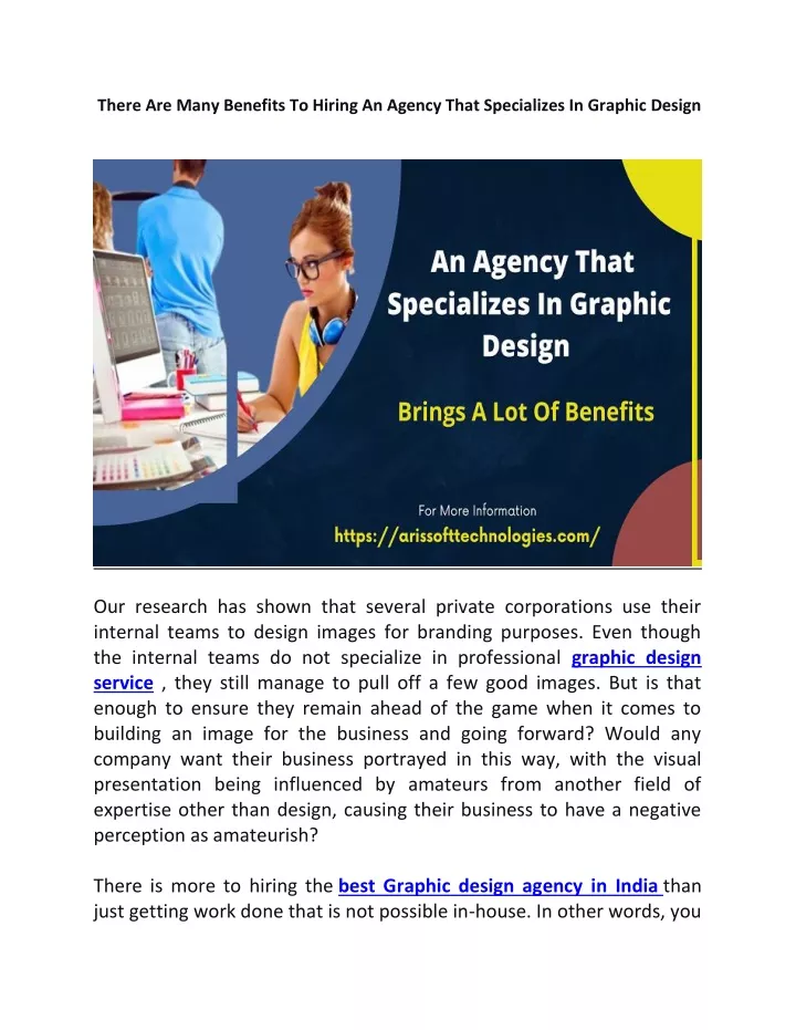 there are many benefits to hiring an agency that