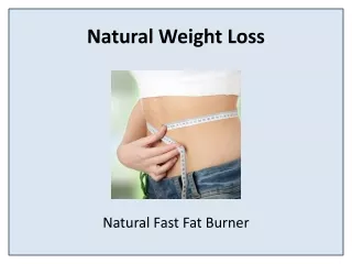 natural weight loss