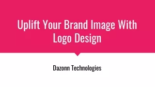 uplift your brand image with logo design