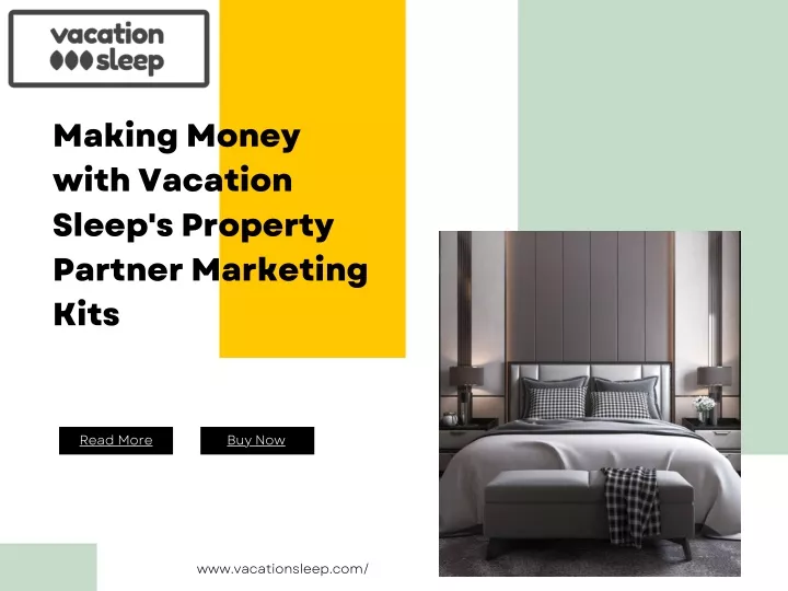 making money with vacation sleep s property