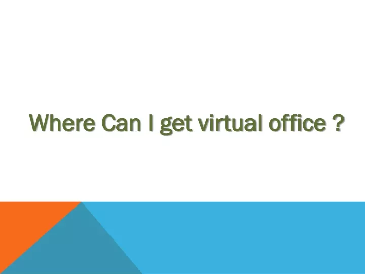 where can i get virtual office