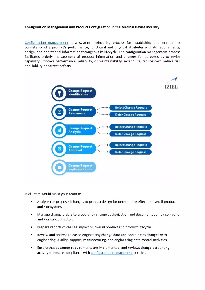 configuration management and product