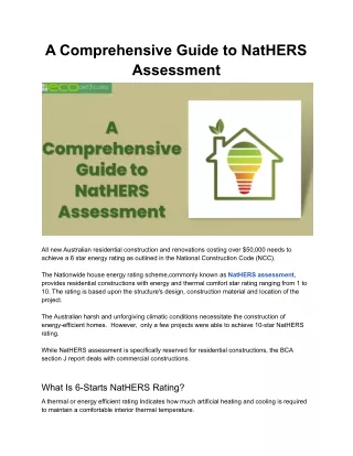 a comprehensive guide to nathers assessment