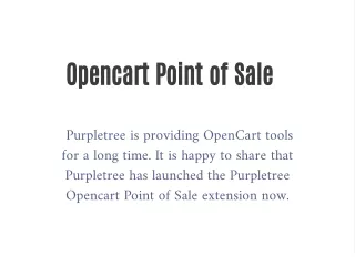 Opencart point of sale